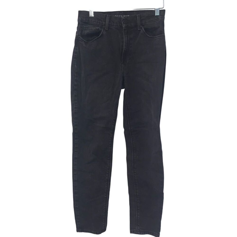 Mott & Bow Women's Black Mom Alle Skinny Jeans Size 27‎ Stretch Denim
